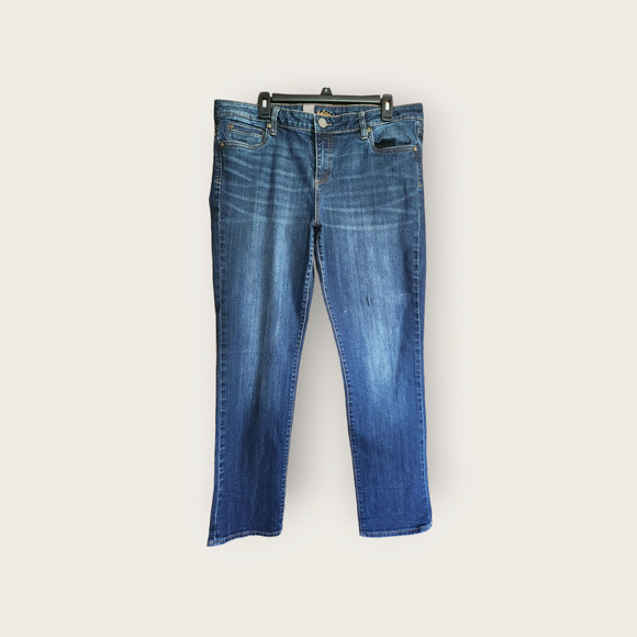 Kut from the Kloth Kay Boyfriend Straight Dark Wash Womens Jeans Size 16 - Picture 1 of 8